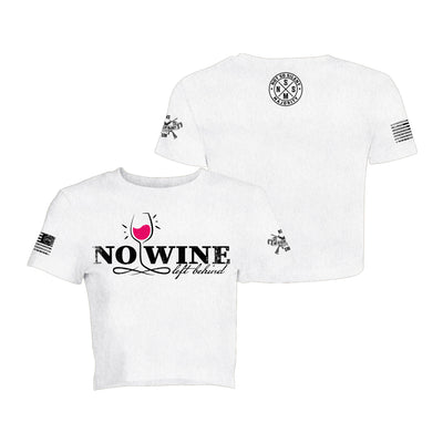 No Wine Left Behind Crop Top