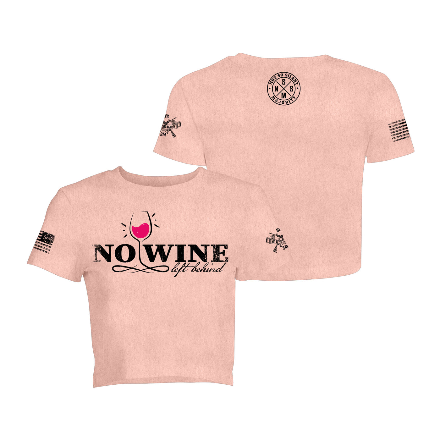 No Wine Left Behind Crop Top